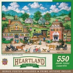 MasterPieces 550 Piece Jigsaw Puzzle For Adults, Family, Or Kids - Libertyville Depot - 18"x24"