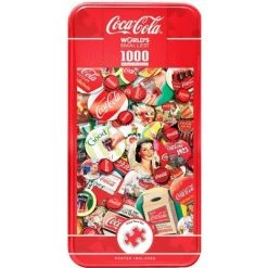 MasterPieces 1000 Piece Jigsaw Puzzle with Collectible Tin Case - Coca-Cola - 11.25"x16.75"