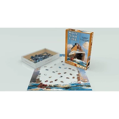 Eurographics Inc. Titanic White Star Line 1000 Piece Jigsaw Puzzle 2 Eurographics Inc. Titanic White Star Line 1000 Piece Jigsaw Puzzle - Image 2
