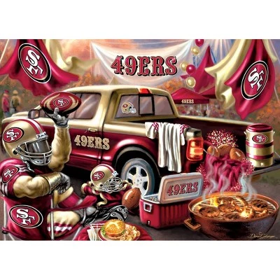 MasterPieces 1000 Piece Jigsaw Puzzle for Adults - NFL San Francisco 49ers Gameday - 19.25"x26.75" 2 MasterPieces 1000 Piece Jigsaw Puzzle for Adults - NFL San Francisco 49ers Gameday - 19.25"x26.75" - Image 2