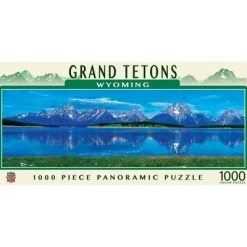 MasterPieces 1000 Piece Jigsaw Puzzle For Adults, Family, Or Kids - Grand Tetons Panoramic - 13"x39"