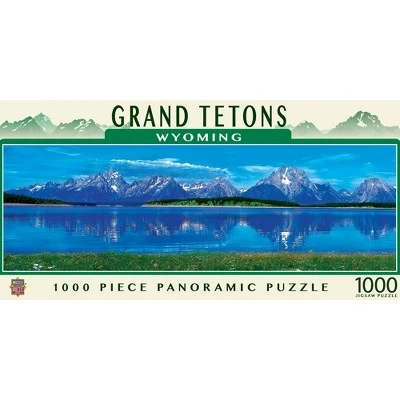 MasterPieces 1000 Piece Jigsaw Puzzle For Adults, Family, Or Kids - Grand Tetons Panoramic - 13"x39" 1 MasterPieces 1000 Piece Jigsaw Puzzle For Adults, Family, Or Kids - Grand Tetons Panoramic - 13"x39"