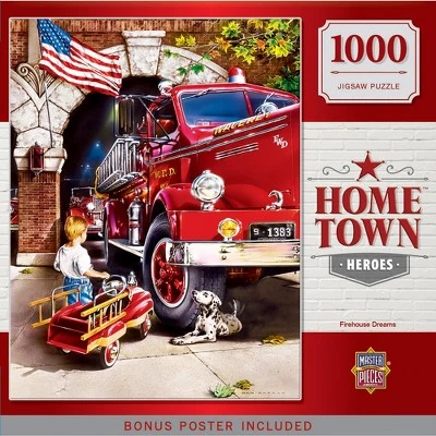 MasterPieces 1000 Piece Jigsaw Puzzle For Adults, Family, Or Kids - Firehouse Dreams - 19.25"x26.75" 1 MasterPieces 1000 Piece Jigsaw Puzzle For Adults, Family, Or Kids - Firehouse Dreams - 19.25"x26.75"