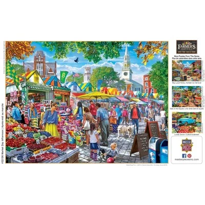 MasterPieces 750 Piece Jigsaw Puzzle For Adults, Family, Or Kids - Market Day Afternoon - 18"x24" 3 MasterPieces 750 Piece Jigsaw Puzzle For Adults, Family, Or Kids - Market Day Afternoon - 18"x24" - Image 3