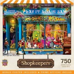 MasterPieces 750 Piece Jigsaw Puzzle For Adults, Family, Or Kids - Play It Again Sam - 18"x24"