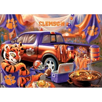 MasterPieces 1000 Piece Jigsaw Puzzle for Adults - NCAA Clemson Tigers Gameday - 19.25"x26.75" 2 MasterPieces 1000 Piece Jigsaw Puzzle for Adults - NCAA Clemson Tigers Gameday - 19.25"x26.75" - Image 2