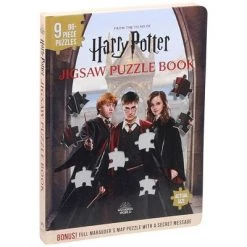 Harry Potter Jigsaw Puzzle Book - (Jigsaw Puzzle Books) by Moira Squier (Hardcover)