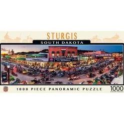 MasterPieces 1000 Piece Jigsaw Puzzle For Adults, Family, Or Kids - Sturgis Panoramic - 13"x39"