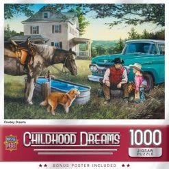 MasterPieces 1000 Piece Jigsaw Puzzle For Adults, Family, Or Kids - Cowboy Dreams - 19.25"x26.75"