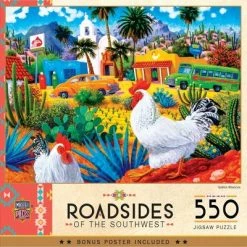 MasterPieces 550 Piece Jigsaw Puzzle For Adults, Family, Or Kids - Gallos Blancos - 18"x24"
