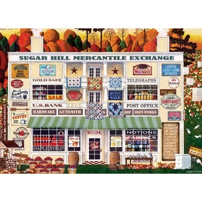MasterPieces 1000 Piece Jigsaw Puzzle For Adults, Family, Or Kids - Sugar Hill Mercantile - 19.25"x26.75" 1 MasterPieces 1000 Piece Jigsaw Puzzle For Adults, Family, Or Kids - Sugar Hill Mercantile - 19.25"x26.75"