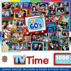 MasterPieces 1000 Piece Jigsaw Puzzle For Adults, Family, Or Kids - 60's Television Shows - 19.25"x26.75"