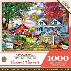 MasterPieces 1000 Piece Jigsaw Puzzle For Adults, Family, Or Kids - Apple Tree Farm - 19.25"x26.75"