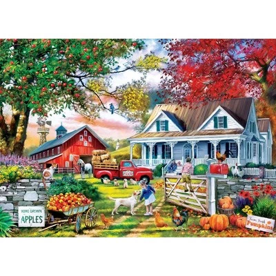 MasterPieces 1000 Piece Jigsaw Puzzle For Adults, Family, Or Kids - Apple Tree Farm - 19.25"x26.75" 2 MasterPieces 1000 Piece Jigsaw Puzzle For Adults, Family, Or Kids - Apple Tree Farm - 19.25"x26.75" - Image 2