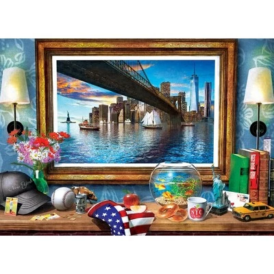 MasterPieces 1000 Piece Jigsaw Puzzle For Adults, Family, Or Kids - A New York View - 19.25"x26.75" 2 MasterPieces 1000 Piece Jigsaw Puzzle For Adults, Family, Or Kids - A New York View - 19.25"x26.75" - Image 2
