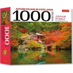 Autumn Foliage in Kyoto, Japan - 1000 Piece Jigsaw Puzzle - by Tuttle Studio (Hardcover)