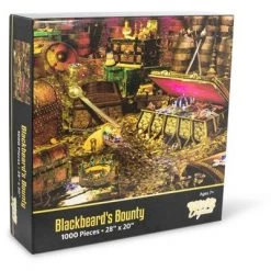 Toynk Blackbeard's Bounty Pirate Treasure Puzzle | 1000 Piece Jigsaw Puzzle