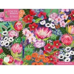 Adult Sustainable Jigsaw Puzzle Bex Parkin: Exotic Birds - (1000-Piece Sustainable Jigsaws) (Hardcover)