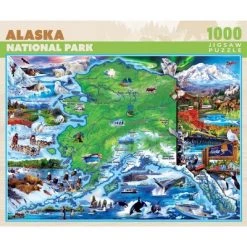 MasterPieces 1000 Piece Jigsaw Puzzle For Adults, Family, Or Kids - Alaska National Park - 19.25"x26.75"