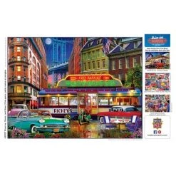 MasterPieces 550 Piece Jigsaw Puzzle For Adults, Family, Or Kids - Rickey's Diner Car - 18"x24" -Puzzles Sales 2022 unnamed file 3917