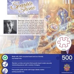 MasterPieces 500 Piece Glitter Christmas Jigsaw Puzzle - Star Of Bethlehem - 15"x21" -Puzzles Sales 2022 unnamed file 3994