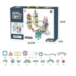 MPM Magnetic Tiles 109Pcs Pipe 3D Magnetic Building Blocks Tiles Set - Magnet Marble Run STEM Toys for Kids Boys Girls Gifts -Puzzles Sales 2022 unnamed file 4