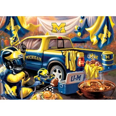 MasterPieces 1000 Piece Jigsaw Puzzle for Adults - NCAA Michigan Wolverines Gameday - 19.25"x26.75" 2 MasterPieces 1000 Piece Jigsaw Puzzle for Adults - NCAA Michigan Wolverines Gameday - 19.25"x26.75" - Image 2