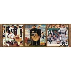 MasterPieces 1000 Piece Jigsaw Puzzle For Adults, Family, Or Kids - Baseball Collection by Norman Rockwell - 13"x39"