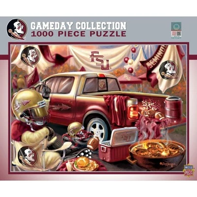 MasterPieces 1000 Piece Jigsaw Puzzle for Adults - NCAA Florida State Seminoles Gameday - 19.25"x26.75" 1 MasterPieces 1000 Piece Jigsaw Puzzle for Adults - NCAA Florida State Seminoles Gameday - 19.25"x26.75"