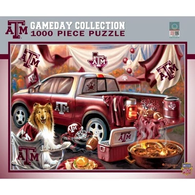 MasterPieces 1000 Piece Jigsaw Puzzle for Adults - NCAA Texas A&M Aggies Gameday - 19.25"x26.75" 1 MasterPieces 1000 Piece Jigsaw Puzzle for Adults - NCAA Texas A&M Aggies Gameday - 19.25"x26.75"