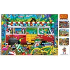 MasterPieces 1000 Piece Seek & Find Jigsaw Puzzle For Adults, Family, Or Kids - Van Life - 19.25"x26.75" -Puzzles Sales 2022 unnamed file 4092