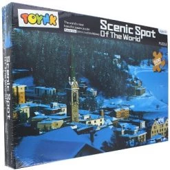Toynk Scenic Spot of the World Snowy Town 500 Piece Jigsaw Puzzle