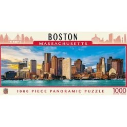 MasterPieces 1000 Piece Jigsaw Puzzle For Adults, Family, Or Kids - Boston Panoramic - 13"x39"