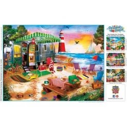 MasterPieces 550 Piece Jigsaw Puzzle For Adults, Family, Or Kids - Oceanside Camping - 18"x24" -Puzzles Sales 2022 unnamed file 4183