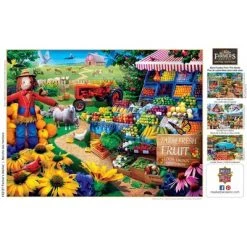 MasterPieces 750 Piece Jigsaw Puzzle For Adults, Family, Or Kids - Fresh Farm Fruit - 18"x24" -Puzzles Sales 2022 unnamed file 4207