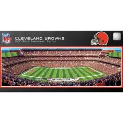 MasterPieces 1000 Piece Sports Jigsaw Puzzle - NFL Cleveland Browns Center View Panoramic - 13"x39"