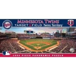 MasterPieces 1000 Piece Sports Jigsaw Puzzle - MLB Minnesota Twins Center View Panoramic - 13"x39"