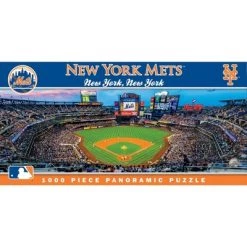 MasterPieces 1000 Piece Sports Jigsaw Puzzle - MLB New York Mets Center View Panoramic - 13"x39"