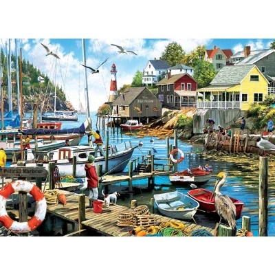 MasterPieces 1000 Piece Jigsaw Puzzle For Adults, Family, Or Kids - Pelican Harbor - 26.75"x 19.25" 2 MasterPieces 1000 Piece Jigsaw Puzzle For Adults, Family, Or Kids - Pelican Harbor - 26.75"x 19.25" - Image 2