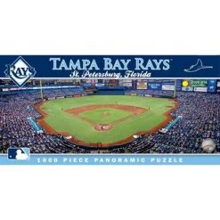 MasterPieces 1000 Piece Sports Jigsaw Puzzle - MLB Tampa Bay Rays Center View Panoramic - 13"x39"