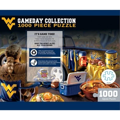 MasterPieces 1000 Piece Jigsaw Puzzle for Adults - NCAA West Virginia Mountaineers Gameday - 19.25"x26.75" 3 MasterPieces 1000 Piece Jigsaw Puzzle for Adults - NCAA West Virginia Mountaineers Gameday - 19.25"x26.75" - Image 3