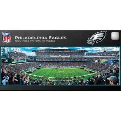 MasterPieces 1000 Piece Sports Jigsaw Puzzle - NFL Philadelphia Eagles Center View Panoramic - 13"x39"