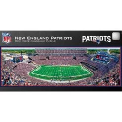 MasterPieces 1000 Piece Sports Jigsaw Puzzle - NFL New England Patriots Center View Panoramic - 13"x39"