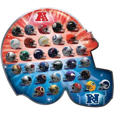 MasterPieces Sports Puzzle - All Teams 500 Piece Jigsaw Puzzle for Adults - NFL Helmets Helmet Shaped - 25" x 22" 3 MasterPieces Sports Puzzle - All Teams 500 Piece Jigsaw Puzzle for Adults - NFL Helmets Helmet Shaped - 25" x 22" - Image 3