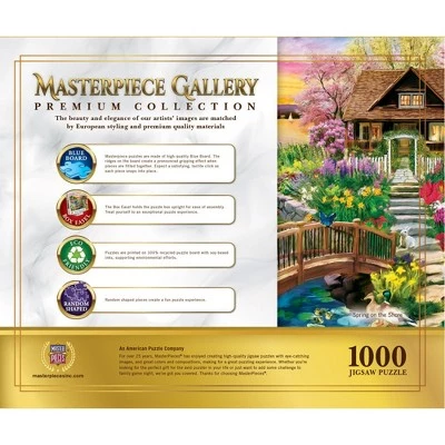 MasterPieces 1000 Piece Jigsaw Puzzle For Adults, Family, Or Kids - Spring On The Shore - 26.75"x 19.25" 3 MasterPieces 1000 Piece Jigsaw Puzzle For Adults, Family, Or Kids - Spring On The Shore - 26.75"x 19.25" - Image 3
