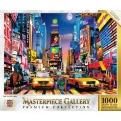 MasterPieces 1000 Piece Jigsaw Puzzle For Adults, Family, Or Kids - New York City Lights - 26.75"x 19.25"