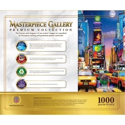 MasterPieces 1000 Piece Jigsaw Puzzle For Adults, Family, Or Kids - New York City Lights - 26.75"x 19.25" 3 MasterPieces 1000 Piece Jigsaw Puzzle For Adults, Family, Or Kids - New York City Lights - 26.75"x 19.25" - Image 3