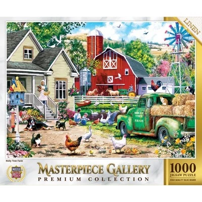 MasterPieces 1000 Piece Jigsaw Puzzle For Adults, Family, Or Kids - Holly Tree Farm - 26.75"x 19.25" 1 MasterPieces 1000 Piece Jigsaw Puzzle For Adults, Family, Or Kids - Holly Tree Farm - 26.75"x 19.25"