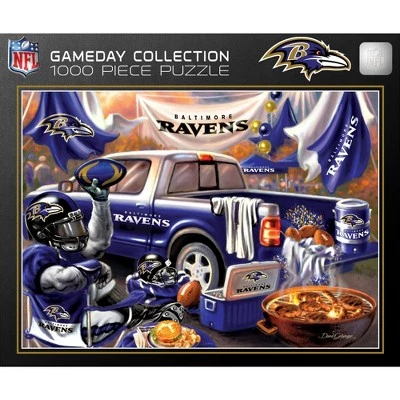MasterPieces 1000 Piece Jigsaw Puzzle for Adults - NFL Baltimore Ravens Gameday - 19.25"x26.75" 1 MasterPieces 1000 Piece Jigsaw Puzzle for Adults - NFL Baltimore Ravens Gameday - 19.25"x26.75"
