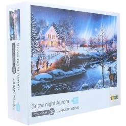 Toynk Shantou South Toys Factory Snow Night Aurora 1000 Piece Jigsaw Puzzle